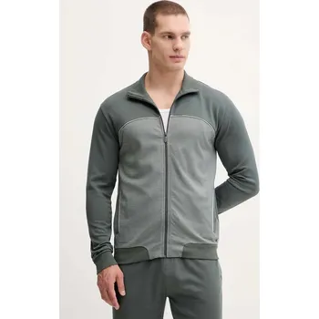 Pánská mikina Mikina BOSS Tracksuit Jacket černá barva, melanžová, 50545567 77X, vel. L