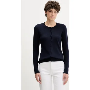 Dámský svetr Kardigan s příměsí vlny Sisley 102HM5237 námořnická modř 59A, vel. S