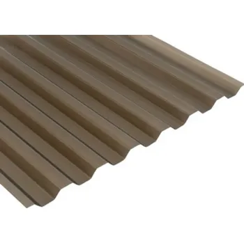 Průsvitná krytina LANIT PLAST Trapézový polykarbonát Marlon CSE FR TR 76/16 0,8 mm bronz 1,06 x 2,5 m