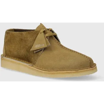 Pánská obuv Semišové polobotky Clarks Originals Desert Trek, 46, zelená, 91X