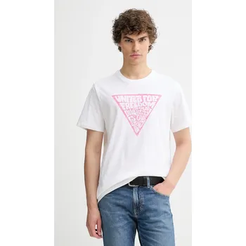Pánské tričko Bavlněné tričko Levi's Pride pánské, bílá barva, s potiskem, 24671 01X, vel. XXL