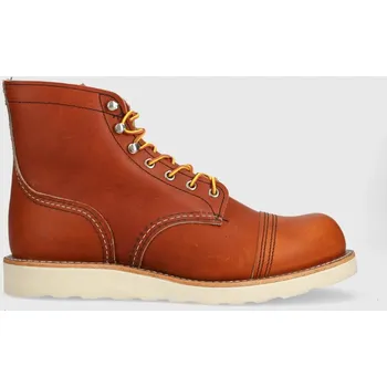 Pánské tenisky Kožené boty Red Wing Iron Ranger Traction Tred, 41, hnědá, 88X