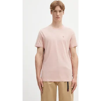 Tričko Fjallraven Hemp Blend T-shirt pánské, růžová barva, F12600215.302, L, 03X