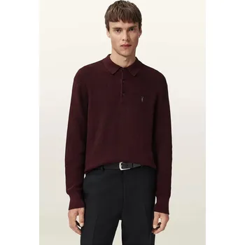 Pánský svetr Svetr s příměsí vlny AllSaints ASPEN M095KB hnědá 88X, vel. M