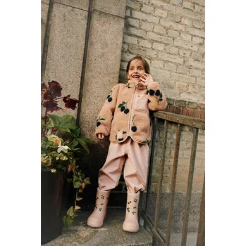 Dětská bunda Liewood Nolan Pile Jacket LW19877.9BYA oranžová 24X, vel. 110