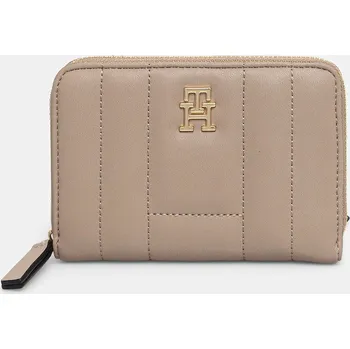 Peněženka Peněženka Tommy Hilfiger dámská, béžová barva, AW0AW17476 80X, vel. ONE SIZE