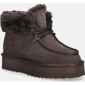 Dámská zimní obuv Semišové sněhule Answear.LAB hnědá barva TX-241148.cjk 89X, EUR 41