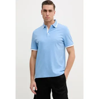 Pánské tričko Bavlněné polo tričko Michael Kors CS2512720B modrá 55B, vel. XXL