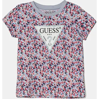 Dětské tričko Guess modrá barva, K5RI15 K6YW4 K5RI15.K6YW4.PPYA 05M, vel. 68-76