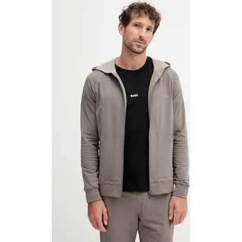 Pánská mikina Mikina BOSS Mix&Match Jacket H tmavomodrá barva, s kapucí, hladká 50515313 84X, vel. L