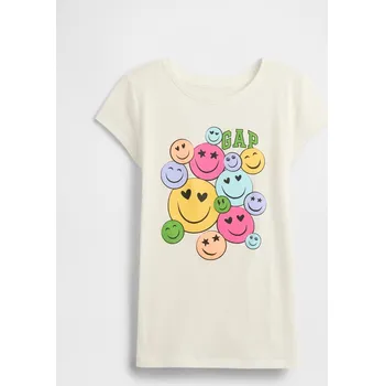 Dívčí tričko GAP Dívčí Dětské tričko s logem Gap Bílá M (2947758)