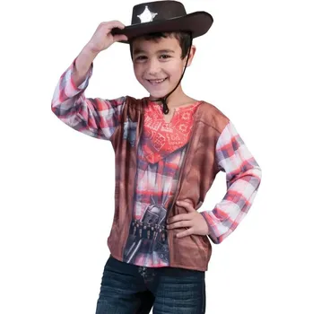 Karnevalový kostým Dětský kostým 3D tričko kovboj 98