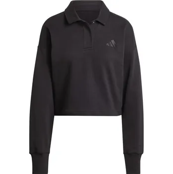 Dámský svetr adidas ALL SZN French Terry Polo Sweatshirt Womens Black 14 (L)