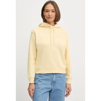 Dámská mikina Mikina Tommy Hilfiger dámská, černá barva, s kapucí, s aplikací, WW0WW43598 10X, vel. XS