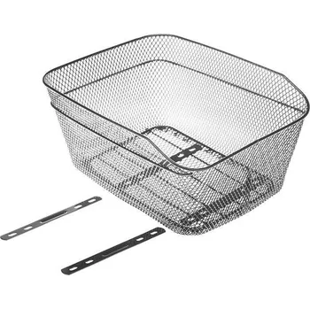 košík na kolo CTM koš na nosič drátěný 38x30x18 cm (černá)