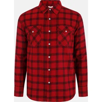 Pánská košile Lee Cooper Check Shirt Sn54 Red Flannel M