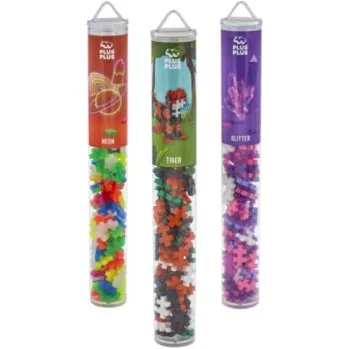 ostatní stavebnice 2+1 Plus-Plus (100ks) Tuba Glitter Neon Tygr