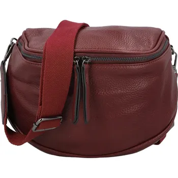 Ledvinka Stylová dámská koženková kabelko-ledvinka Ergitta Newa, vínová