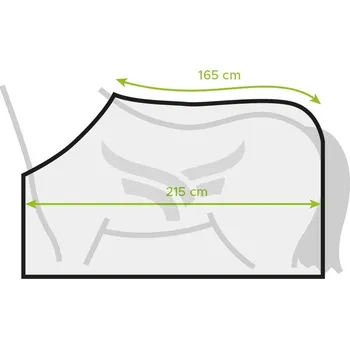 Deka pro koně Odpocovací deka pro koně RugBe Economic fleece černá velikost 165 cm