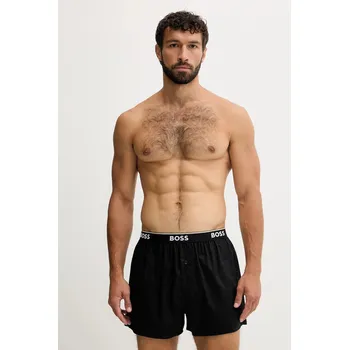 Bavlněné boxerky BOSS 2P Boxer Shorts EW 2-pack 50545913 černá 86X, vel. S