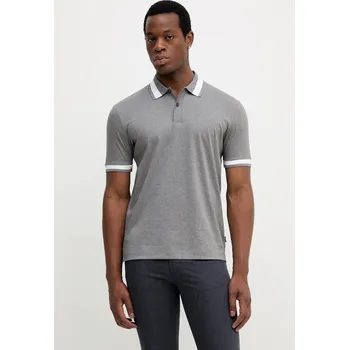 Pánské tričko Bavlněné polo tričko BOSS H-Phillipson 200 pánské, černá barva, 50543865 90X, vel. S