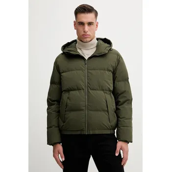 Péřová bunda United Colors of Benetton pánská, černá barva, zimní, oversize, 2JF8UN05E 87X, vel. L