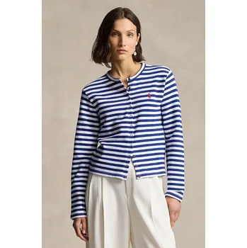 Dámský svetr Kardigan Polo Ralph Lauren dámský, modrá barva, 211942806, XS, 55X