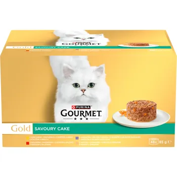 Purina Gourmet Gold Krmivo pro kočky Savoury Cake 48 x 85 g
