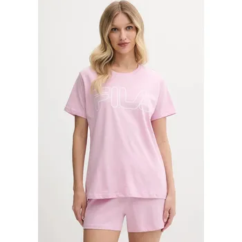 Dámské noční prádlo Bavlněné pyžamo Fila FPS4177 růžová 30X, vel. S