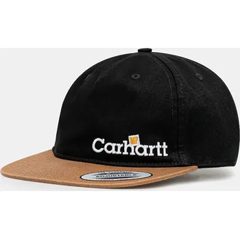 Kšiltovka Bavlněná baseballová čepice Carhartt WIP Label Script Coach Cap, ONE SIZE, černá, 99X