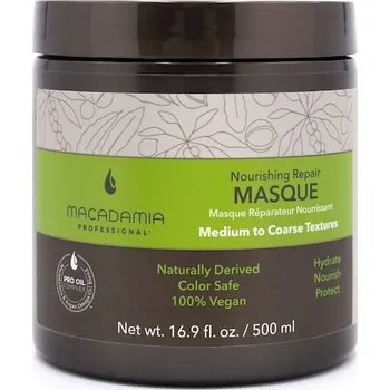Vlasová regenerace Macadamia Pece-o-vlasy Wash-CareVyživující hydratační maska 500 ml (1 198,00 Kč / 1 l)