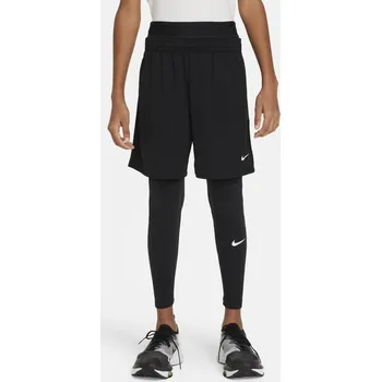 Chlapecké kraťasy Nike Pro Dri-FIT Tights Junior Black 7-8 let