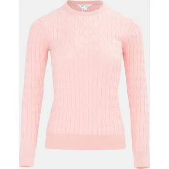 Dámský svetr Miso Baby Cable Jumper Women Pink 16 (XL)