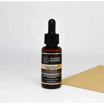 Přípravek proti padání vlasů Placenta Xivitae ochranné ošetření pokožky hlavy s hrozny, kadidlem, zázvorem a placentou proti svědění a lupům 70 ml