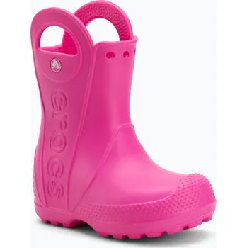 Chlapecké holínky Dětské holínky Crocs Handle It Rain Boot Kids Toddler pink crush