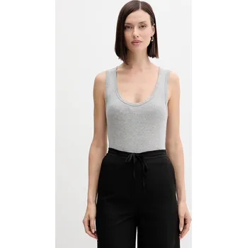 Dámské oblečení Bavlněný top United Colors of Benetton 3GA2DH010 šedá 90A, vel. XS