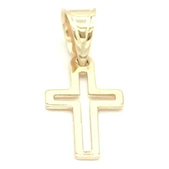 Přívěsek B&B Goldinvestic Zlatý přzvěsek křížek Žlutá