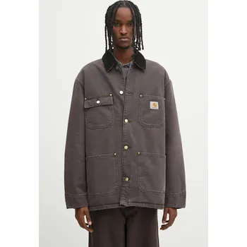 Dámské oblečení Bavlněná bunda Carhartt WIP OG Chore Coat, XL, hnědá, 98X