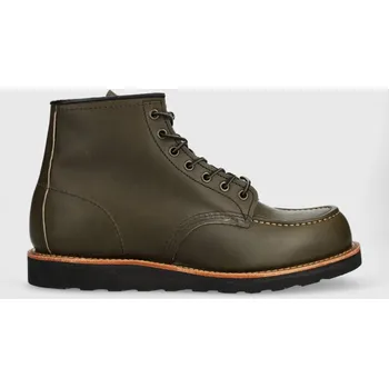 Pánské tenisky Kožené boty Red Wing 6-INCH Classic Moc Toe pánské, zelená barva, 8828, 41.5, 77X