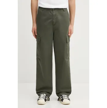 Bavlněné kalhoty Carhartt WIP Kade Cargo Pant, 31, zelená, 78X