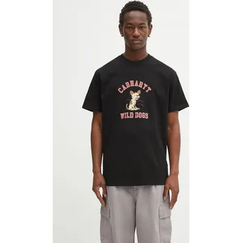 Bavlněné tričko Carhartt WIP S/S Wild Dog T-Shirt, L, černá, 99X