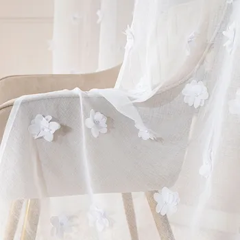 Záclona Záclona z etaminy zdobená perlami - Perla 140x250 (ZM)