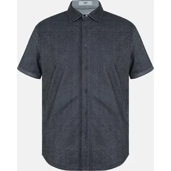 Firetrap Short-Sleeve Plain Shirt Grey M