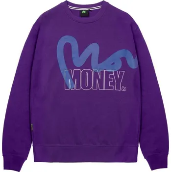 Pánský svetr Money Stencil Block Crew Purple Medium