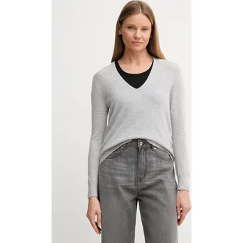 Dámský svetr Vlněný svetr United Colors of Benetton dámský, šedá barva, 1002D401Y 90X, vel. XL