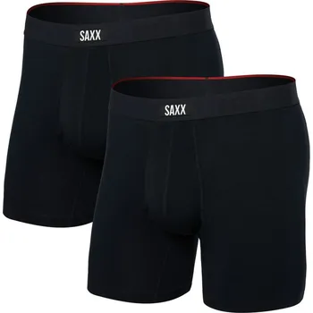 Boxerky spodní prádlo SAXX VIBE XTRA SC BB FLY 2PK black - S
