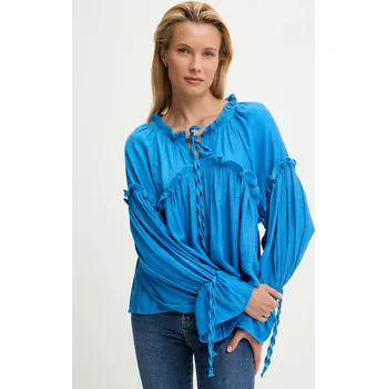 Dámská halenka Halenka Answear.LAB dámská, béžová barva, hladká 2521000.TWK 55X, vel. L