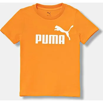 Dětské bavlněné tričko Puma ESS No. 1 Logo Tee 684906 oranžová 22X, vel. 128