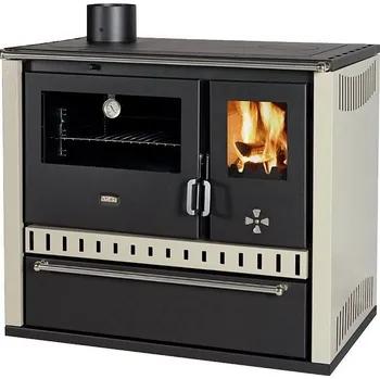 Sporák na tuhá paliva Sporák na tuhá paliva PRITY GT FS S DR, slonová kost, levá