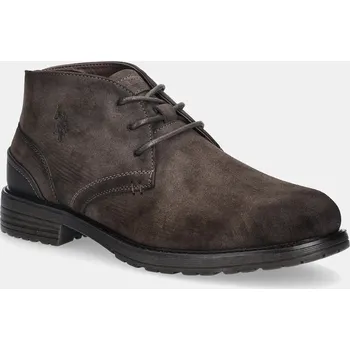 Pánské tenisky Střevíce U.S. Polo Assn. SERGE001 pánské, hnědá barva, SERGE001M/EUY1 SERGE001M.EUY1 88X, EUR 42